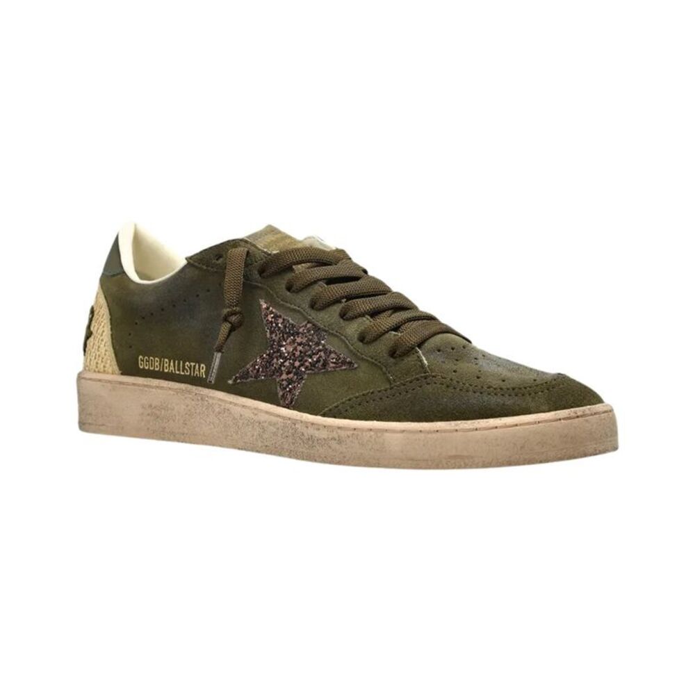 Golden Goose Ball Star Suede Sneaker, Green
